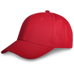 Cappellino golf 6 pannelli rosso personalizzato K18124R