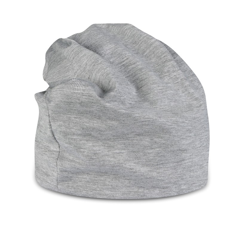 Cappellino in jersey in poliestere grigio personalizzato K18030GR