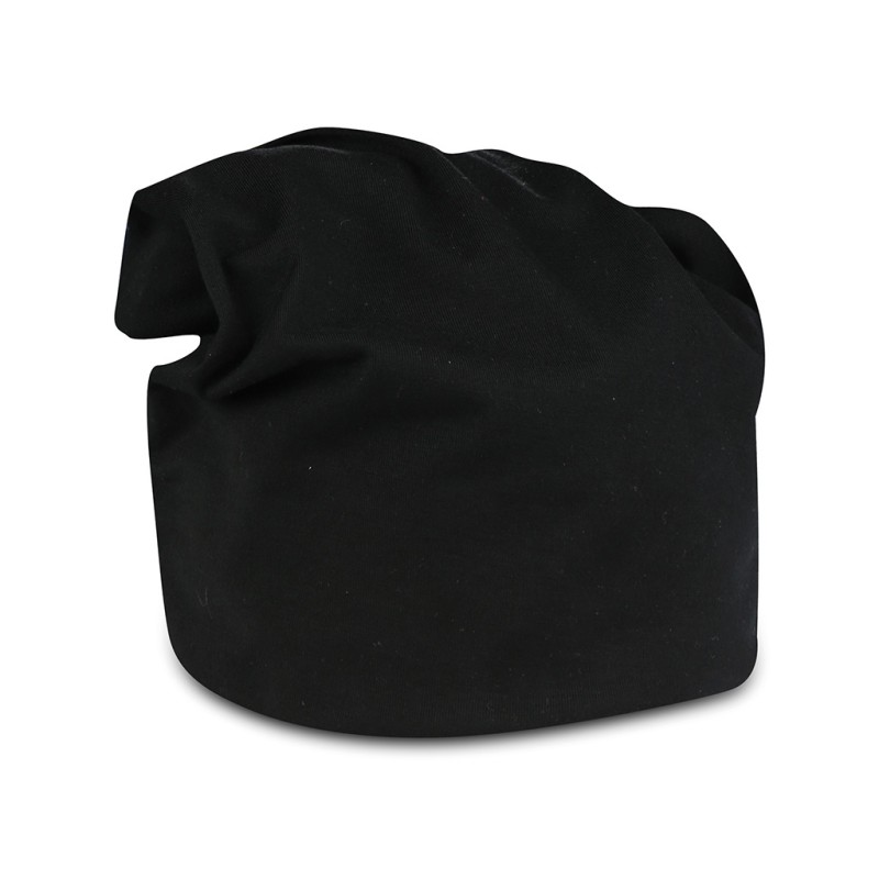 Cappellino in jersey in poliestere nero personalizzato K18030N