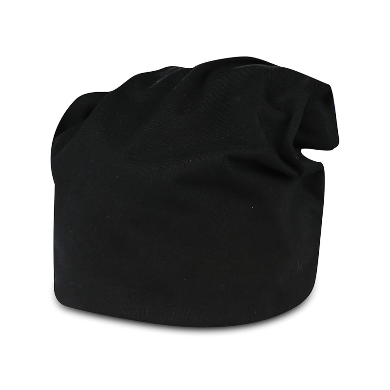 Cappellino in jersey in poliestere nero personalizzato K18030N