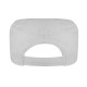Cappellino militare mesh in cotone e poliestere bianco personalizzato K18056B