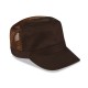 Cappellino militare mesh in cotone e poliestere marrone personalizzato K18056M
