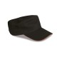 Cappellino militare sandwich nero personalizzato K18095N