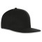 Cappellino rapper 5 pannelli nero personalizzato K18083N