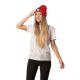 Cappellino zuccotto con luce cob in acrilico rosso personalizzato K18027R