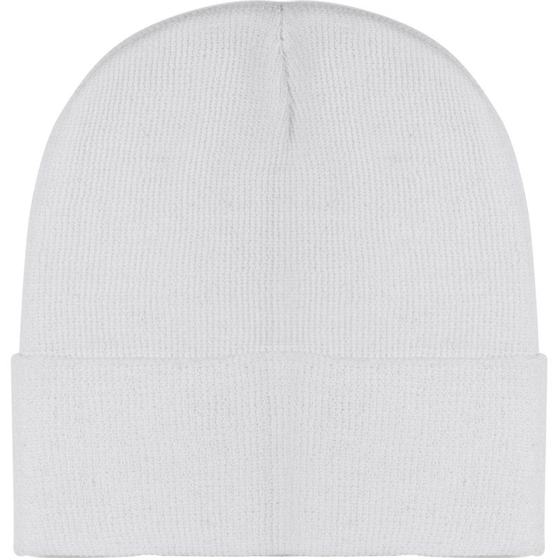 Cappellino zuccotto in rpet bianco personalizzato K18116B