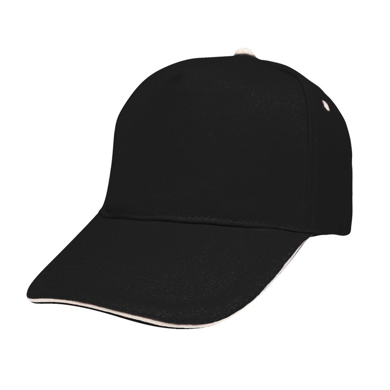 Cappello nero personalizzato K18043N