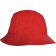 Cappello reversibile in poliestere e pile rosso personalizzato K18117R