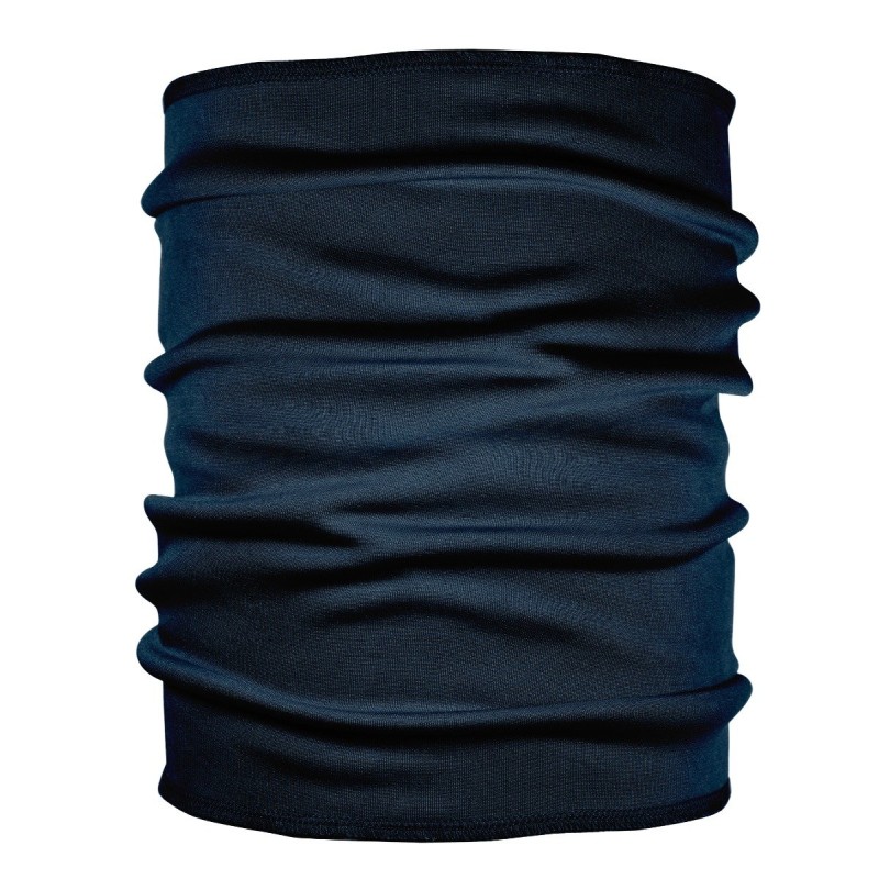 Fascia multiuso elasticizzata con cucitura reflex e micropile interno blu navy personalizzato K18301NY