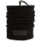 Fascia multiuso in pile con targhetta in poliestere nero personalizzato K18112N