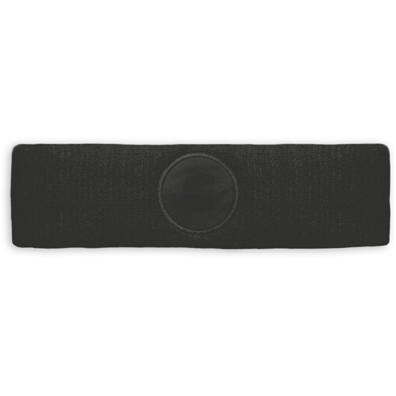 Fascia tergisudore in spugna nero personalizzato K18010N