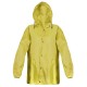Giacca antipioggia in poliestere gialla personalizzata K18518G
