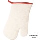 Guanto da cucina in cotone rosso personalizzato K18011R