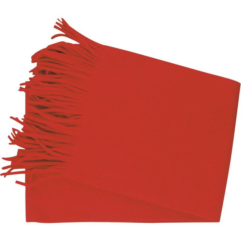 Sciarpa in pile rosso personalizzato K18000R