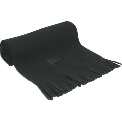 Sciarpa in pile con targhetta nero personalizzato K18001N