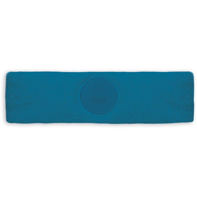 Fascia tergisudore in spugna blu royal personalizzato K18010BL