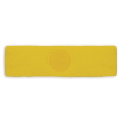 Fascia tergisudore in spugna giallo personalizzato K18010G