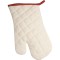 Guanto da cucina in cotone rosso personalizzato K18011R