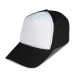 Cappellino golf 5 pannelli nero personalizzato K18015N