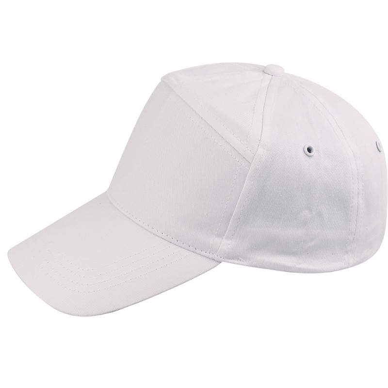 Cappellino 7 pannelli bianco personalizzato K18016B
