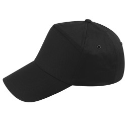 Cappellino 7 pannelli nero personalizzato K18016N Cappellino 7 pannelli nero personalizzato K18016N