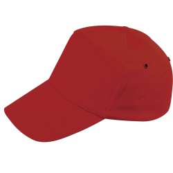 Cappellino 7 pannelli rosso personalizzato K18016R