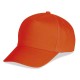 Cappellino golf 5 pannelli arancione personalizzato K18019A