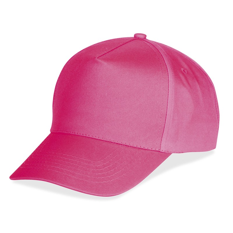 Cappellino golf 5 pannelli rosa personalizzato K18019RS