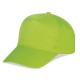 Cappellino golf 5 pannelli verde acido personalizzato K18019VA