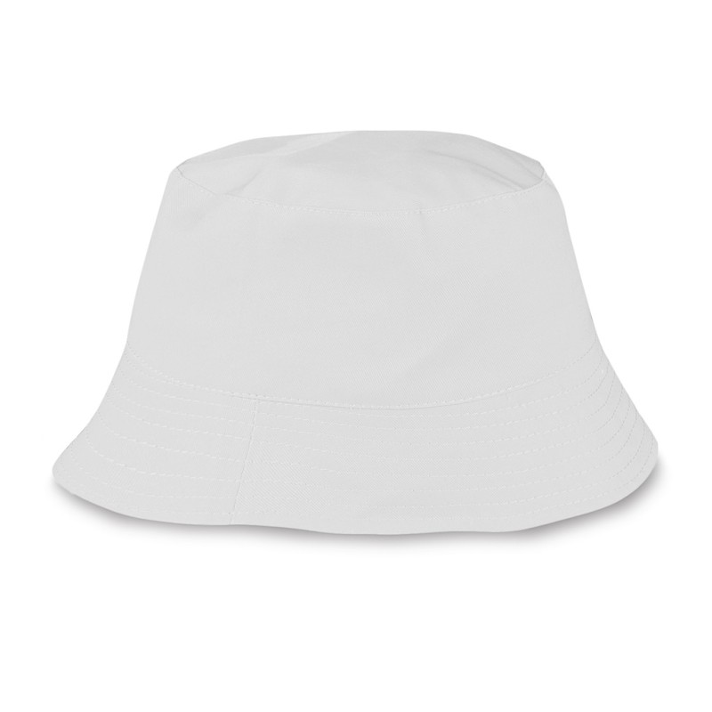 Cappellino miramare in cotone bianco personalizzato K18020B
