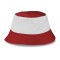 Cappellino miramare in cotone bianco/rosso personalizzato K18020B/R