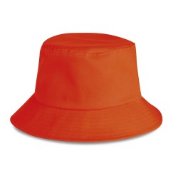 Cappellino miramare colori fluorescenti in poliestere arancione personalizzato K18021A Cappellino miramare colori fluorescenti in poliestere arancione personalizzato K18021A