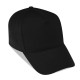 Cappellino golf 5 pannelli nero personalizzato K18024N