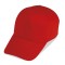 Cappellino golf 5 pannelli rosso personalizzato K18024R