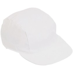 Cappellino ciclista in cotone bianco personalizzato K18026B