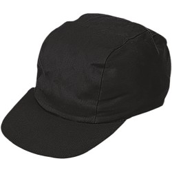 Cappellino ciclista in cotone nero personalizzato K18026N