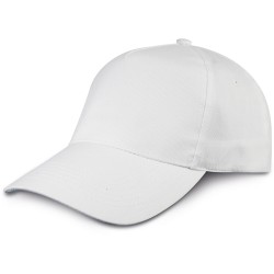 Cappellino golf 5 pannelli bianco personalizzato K18040B