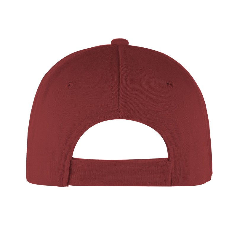 Cappellino golf 5 pannelli bordeaux personalizzato K18040BO