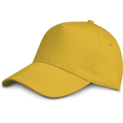 Cappellino golf 5 pannelli giallo personalizzato K18040G
