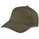 Cappellino golf 5 pannelli verde militare personalizzato K18040VM