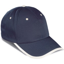 Cappellino 5 pannelli blu navy/natural personalizzato K18041NY/NT Cappellino 5 pannelli blu navy/natural personalizzato K18041NY/NT