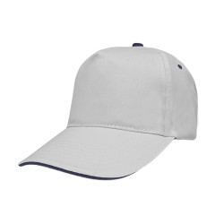 Cappello bianco/blu navy personalizzato K18043B/NY