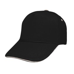 Cappello nero personalizzato K18043N