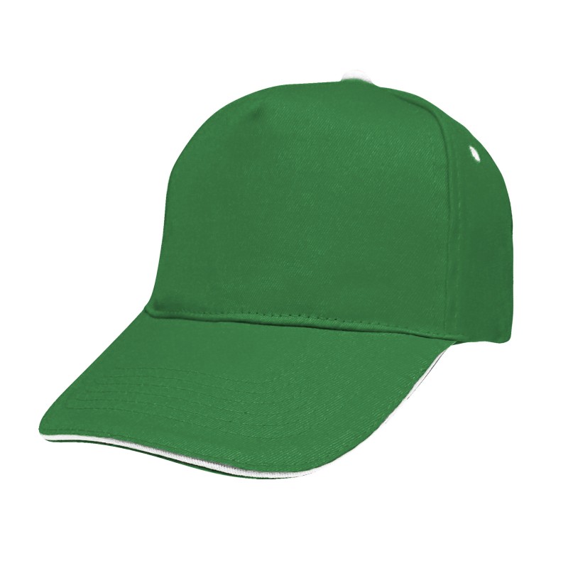 Cappello verde/bianco personalizzato K18043V/B