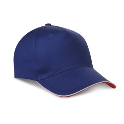 Cappellino 5 pannelli blu royal personalizzato K18045BL Cappellino 5 pannelli blu royal personalizzato K18045BL
