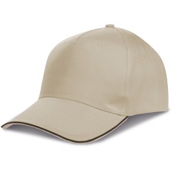 Cappellino 5 pannelli kaki personalizzato K18045KA Cappellino 5 pannelli kaki personalizzato K18045KA