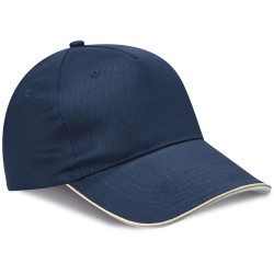 Cappellino 5 pannelli blu navy personalizzato K18045NY Cappellino 5 pannelli blu navy personalizzato K18045NY