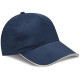 Cappellino 5 pannelli blu navy personalizzato K18045NY