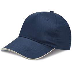 Cappellino 5 pannelli blu navy personalizzato K18045NY Cappellino 5 pannelli blu navy personalizzato K18045NY
