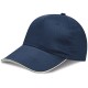 Cappellino 5 pannelli blu navy personalizzato K18045NY
